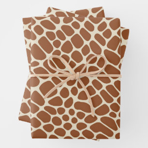 Giraffe Muster Geschenkpapier Set