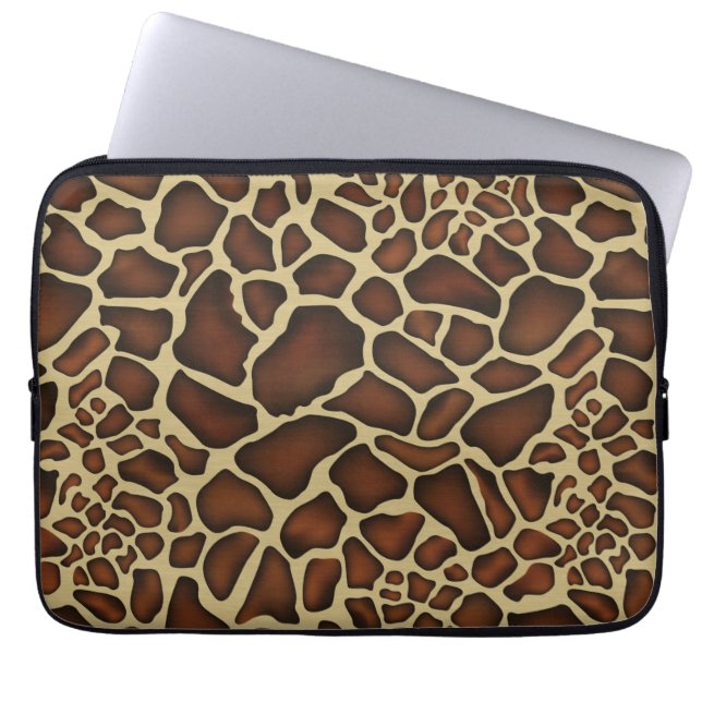 Giraffe Muster Laptop Sleeve (Vorderseite)