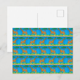 Giraffe (Muster) - Postkarte