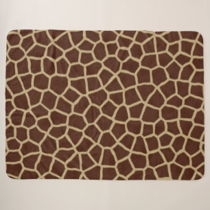 Giraffe Muster Sherpadecke