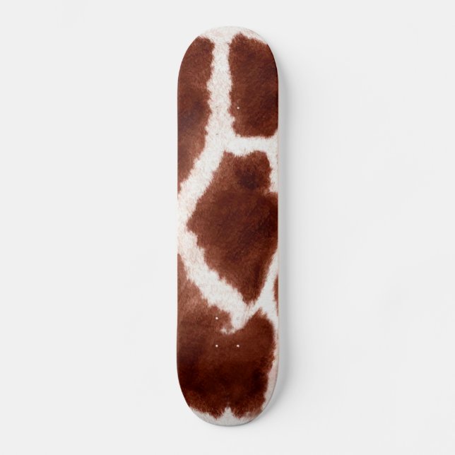 Giraffe Musterschrift Skateboard (Vorderseite)