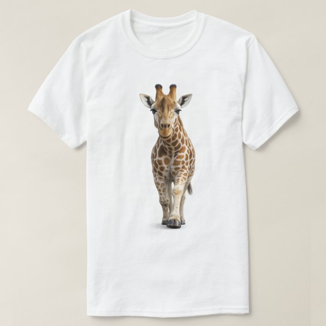 Giraffe nähert sich T-Shirt (Design vorne)