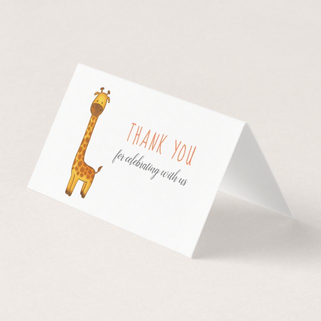 Giraffe Niedliche Minimalistische Babydusche Viele (Vorderseite)