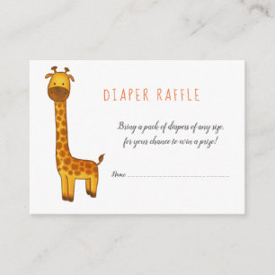 Giraffe Niedliche Minimalistische Babydusche Winde Begleitkarte