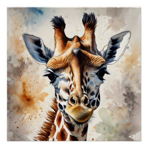 Giraffe no 5 Poster brillant