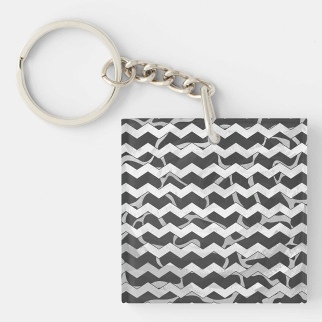 Giraffe noir et gris Chevron Motif (Devant)