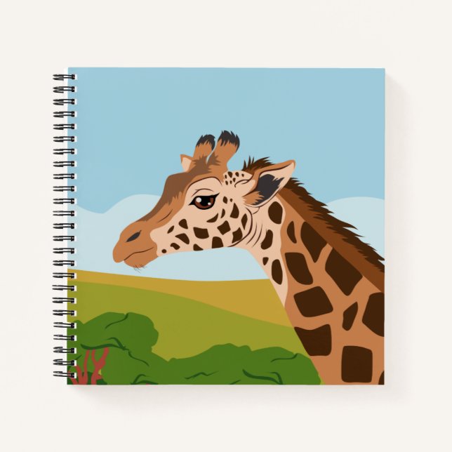 Giraffe Notizbuch (Vorderseite)