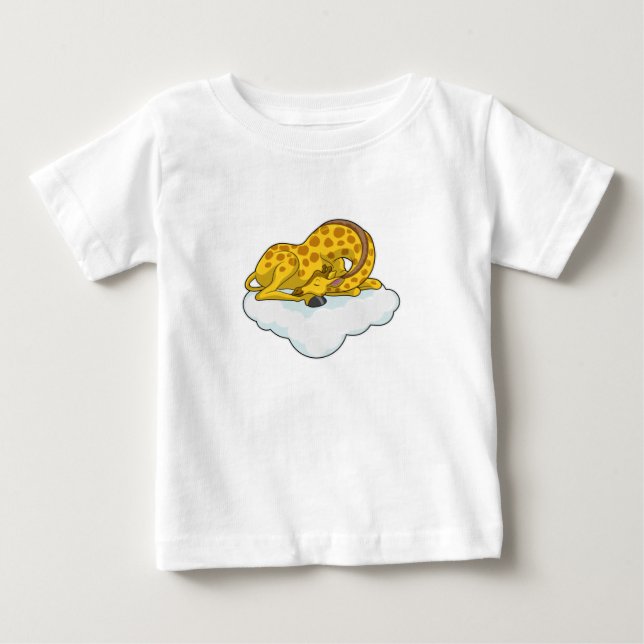 Giraffe on Clouds Baby T-shirt (Vorderseite)