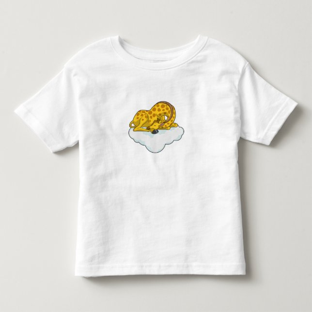 Giraffe on Clouds Kleinkind T-shirt (Vorderseite)