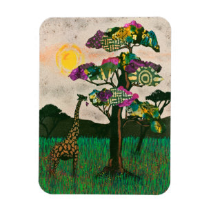 Giraffe on the Planes of Africa Magnet