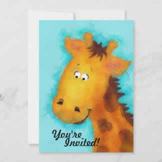 Giraffe Party Personalisierte Einladungen