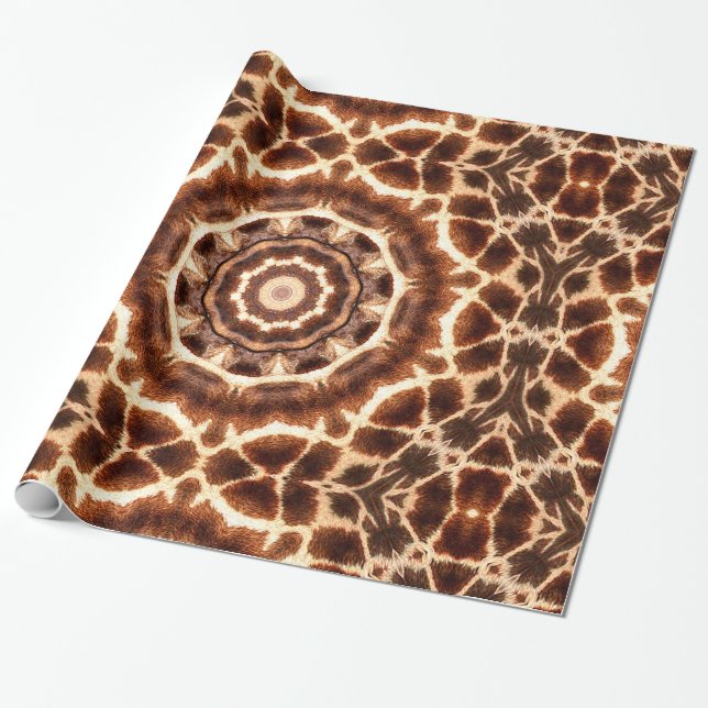 Giraffe Pattern_ Geschenkpapier (Ungerollt)