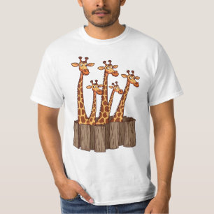 Giraffe-Peek-Squad – Fence Friends T-Shirt