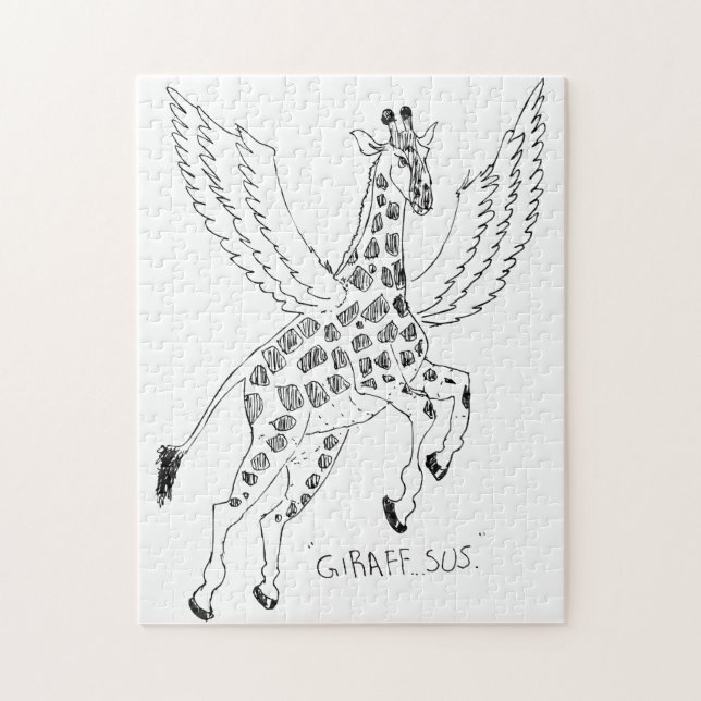 Giraffe + pegasus = Giraffsus (Vertikal)