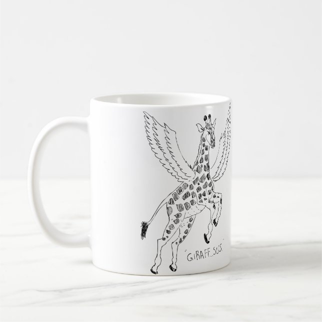 Giraffe + pegasus = Giraffsus Kaffeetasse (Links)