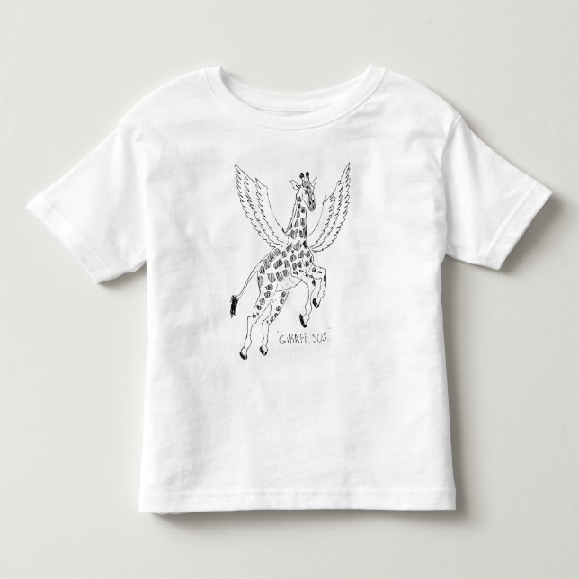 Giraffe + pegasus = Giraffsus Kleinkind T-shirt (Vorderseite)