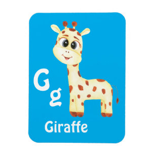 Giraffe personalisieren ABC: Buchstabe G - Ihren N Magnet