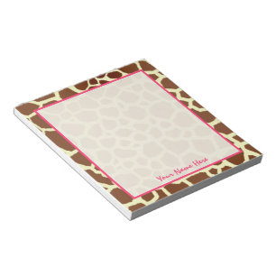 Giraffe Personalisiert Notepad Notizblock