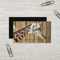 Giraffe Photographie Carte de visite
