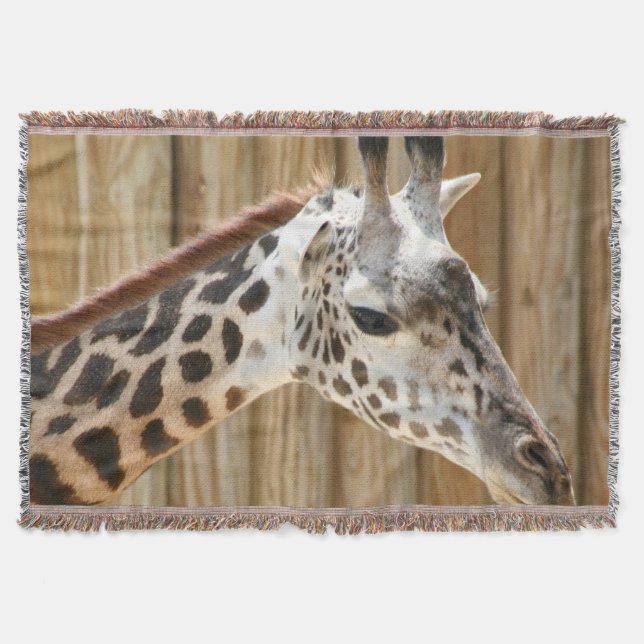 Giraffe Picture Throw Blanket Decke (Vorderseite)