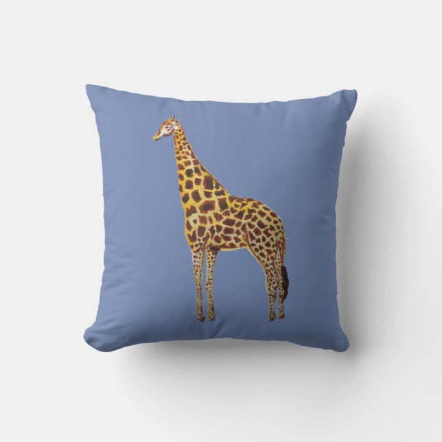 Giraffe Pinselstrich Kissen (Vorderseite)