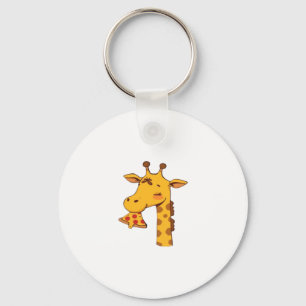 Giraffe Pizza Essen Hamburger süß herzlichen Glück Schlüsselanhänger
