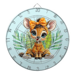 Giraffe Polka Dot Bow Dartscheibe