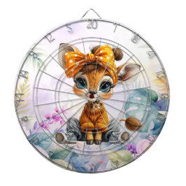 Giraffe Polka Dot Bow Dartscheibe