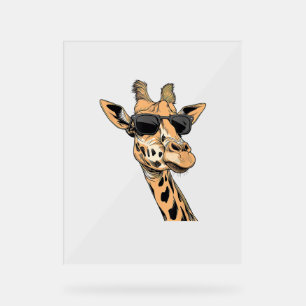 Giraffe Portant des lunettes de soleil