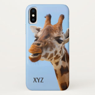 Giraffe Portrait benutzerdefinierte Monogramm-Hüll Case-Mate iPhone Hülle