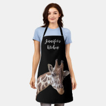 Giraffe Portrait Foto Personalisierter Name