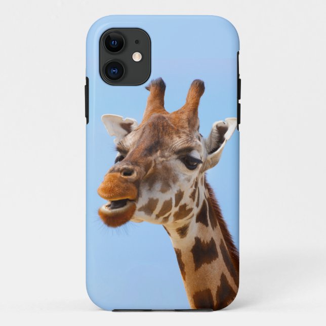 Giraffe Portrait iPhone Case (Rückseite)