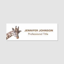 Giraffe Portrait Namensschild
