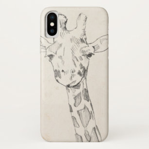 Giraffe Portrait   Zeichnung Case-Mate iPhone Hülle