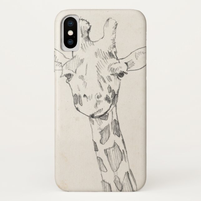 Giraffe Portrait | Zeichnung Case-Mate iPhone Hülle (Rückseite)