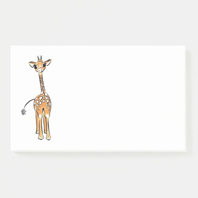 Giraffe Post-it Klebezettel (Vorderseite)