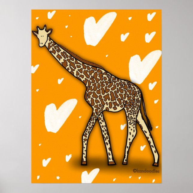 Giraffe Poster (Vorne)