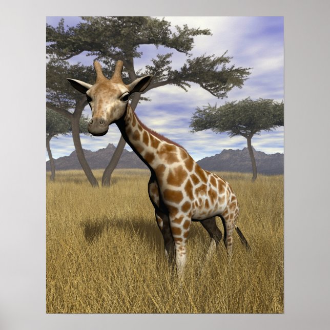 Giraffe Poster (Vorne)