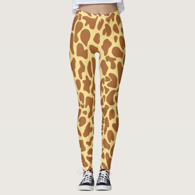 Giraffe Poster de animal Leggings (Devant)