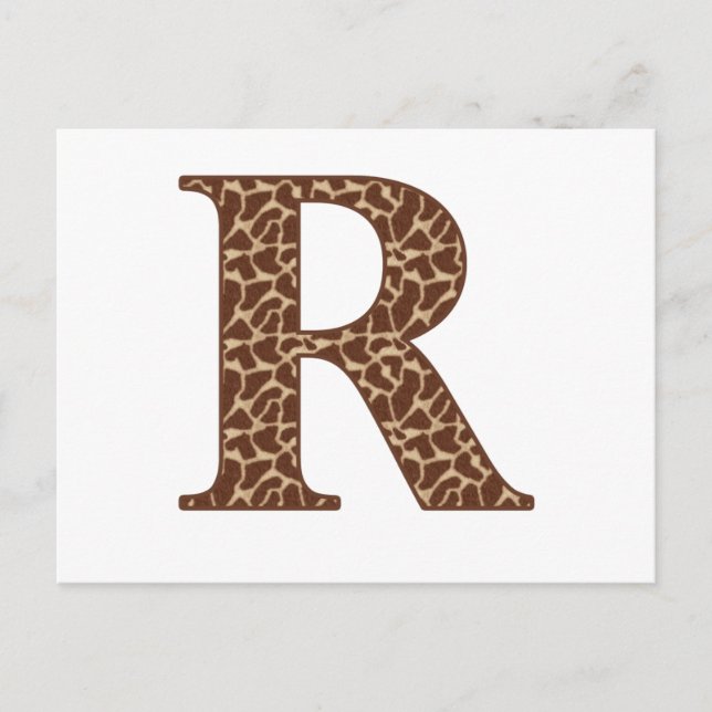 Giraffe Postkarte (Vorderseite)