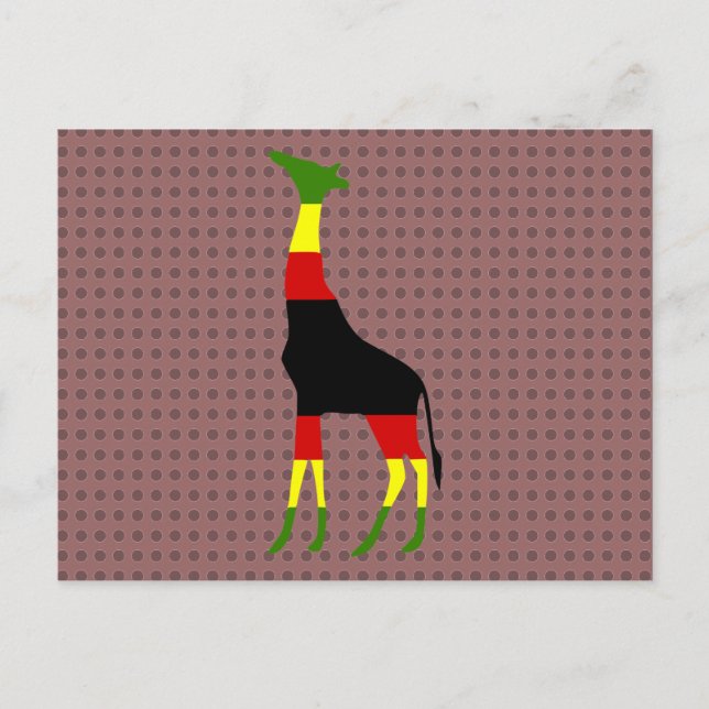 Giraffe Postkarte (Vorderseite)