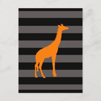 giraffe postkarte