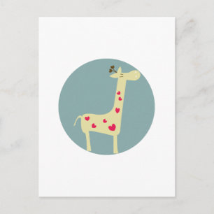 Giraffe Postkarte