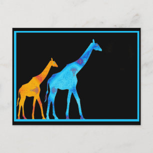 Giraffe Postkarte