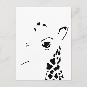 Giraffe Postkarte