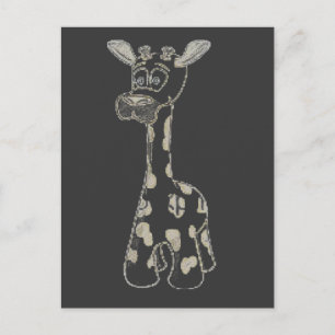 Giraffe Postkarte