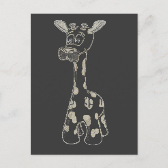 Giraffe Postkarte (Vorderseite)