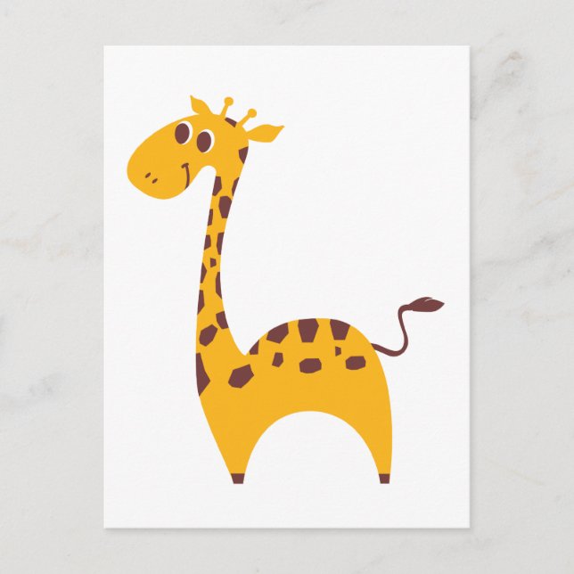Giraffe Postkarte (Vorderseite)