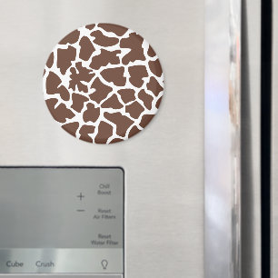 Giraffe Print, Braune Giraffe, Tierdruck, Jungle Magnet