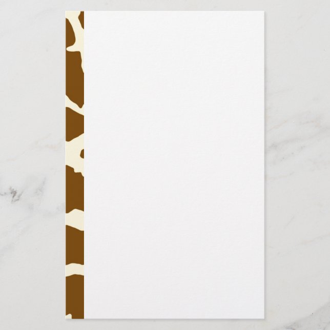 Giraffe Print Briefpapier (Vorderseite)
